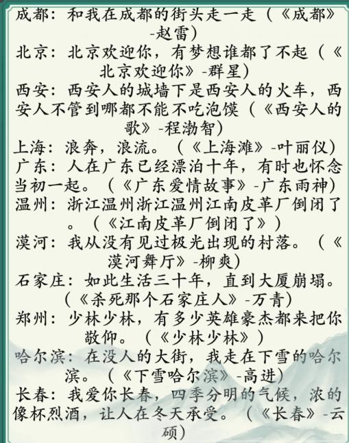 《疯狂梗传》城市之歌怎么过