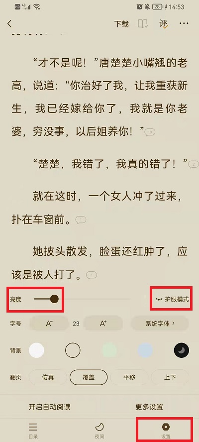 《番茄小说》快速设置夜间模式的操作技巧