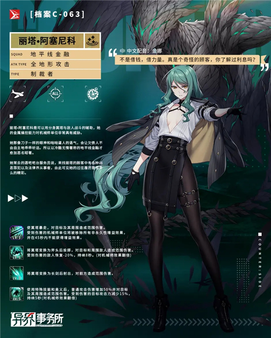 《异界事务所》丽塔阿塞尼科强度怎么样