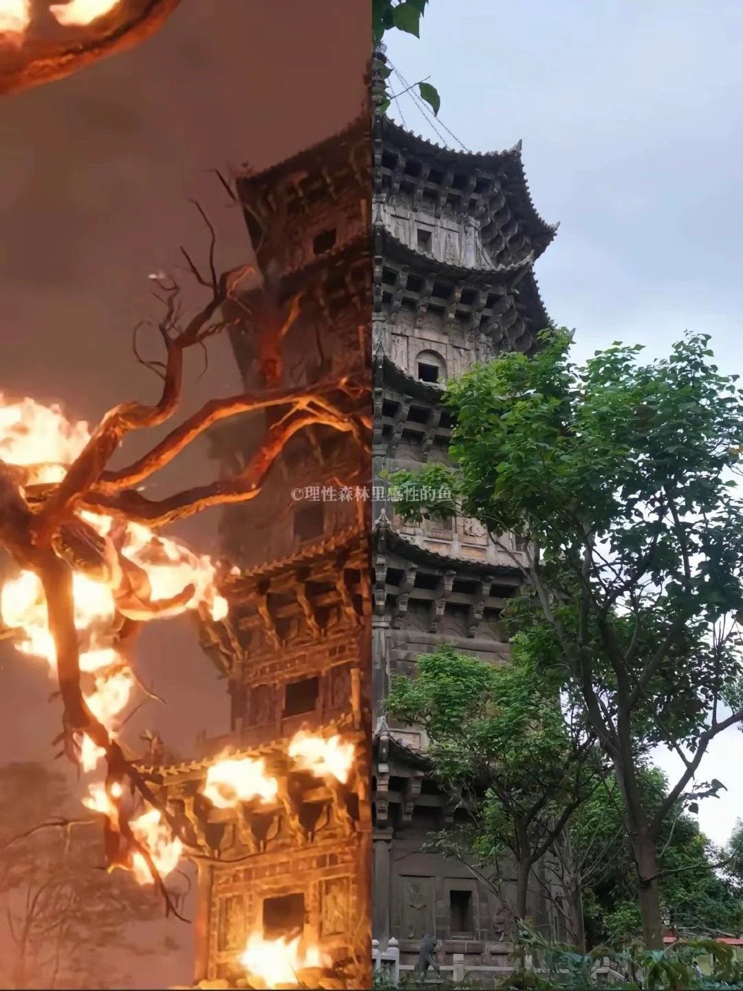 《黑神话：悟空》游戏与现实古建对比惊艳海外，网友直呼不可思议