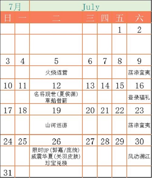 乱世逐鹿活动顺序图表2022最新