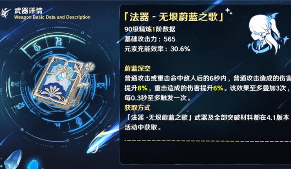 《原神》无垠蔚蓝之歌适合角色分享