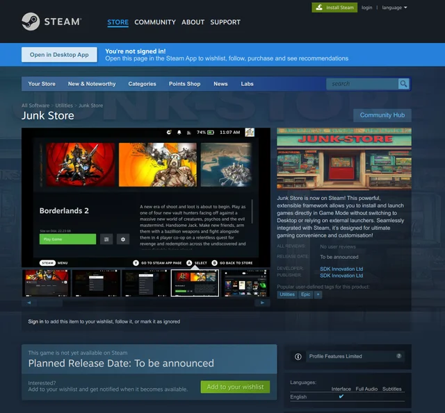 Steam Deck插件安装第三方平台插件下架，V社暂未对此置评